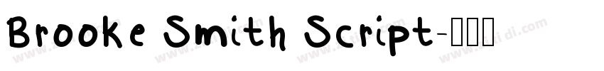Brooke Smith Script字体转换